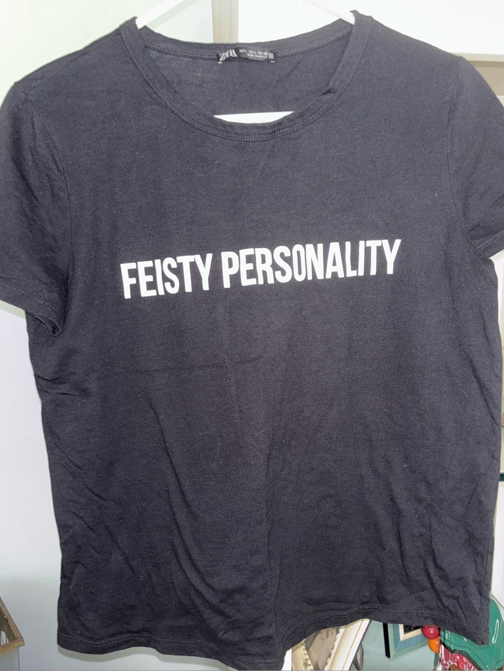 Zara Women’s 'Feisty Personality' Graphic Tee